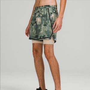 NWT Lululemon Surge Short 6” w/ Liner - Bold Lines